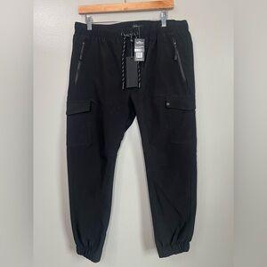 Fried Denim black‎ cargo joggers size xl skater athletic activewear athleisure